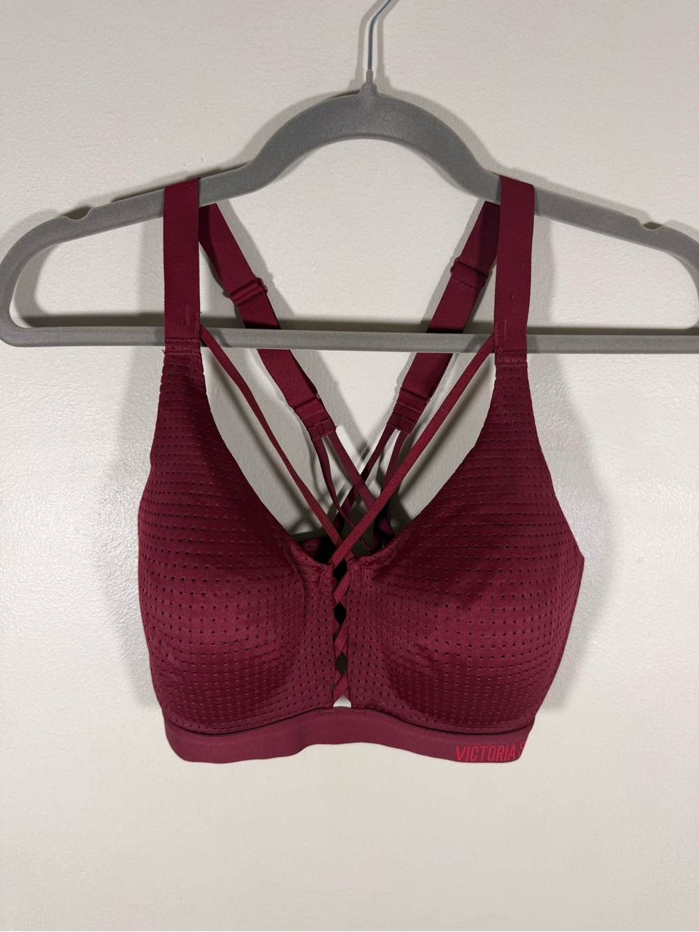 Victoria's Secret Wine Strappy Wireless Sports Bra